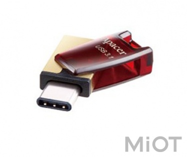 USB флеш накопичувач Xiaomi Apacer 64GB AH180 Red Type-C Dual USB 3.1 (AP64GAH180R-1)
